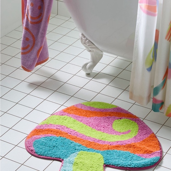 Urban Outfitters Bath Mat Colorful New With Tags - Picture 3 of 8
